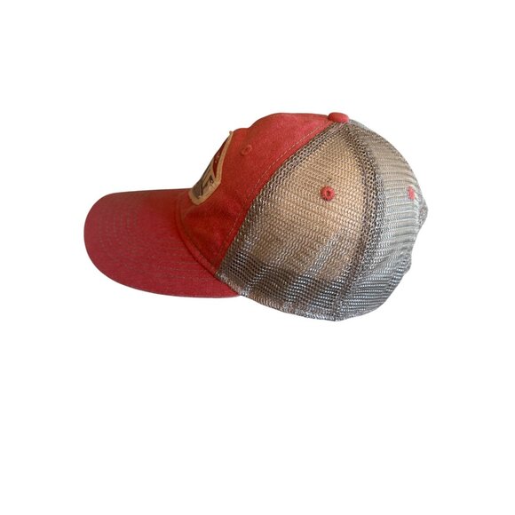 Napa Valley Girl Distressed Red & Gray Trucker Hat By Blue 84 Adjustable Mesh Ba - Picture 2 of 5